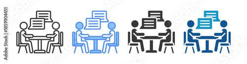 Communication Icon Set Vector Collection Isolated In Black And White