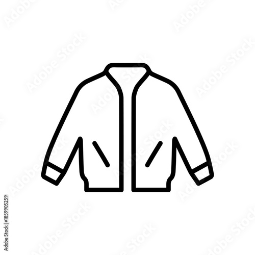 Jacket icon flat vector template design trendy