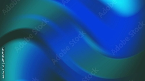 Abstract Blue and Teal Swirling Gradient Background Motion.