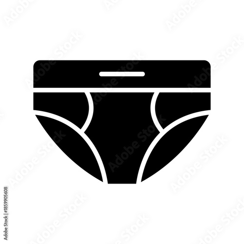 Boxer underpants vector illustration icon template