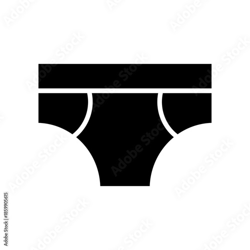 Boxer underpants vector illustration icon template