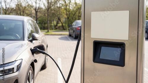 car on the electric station