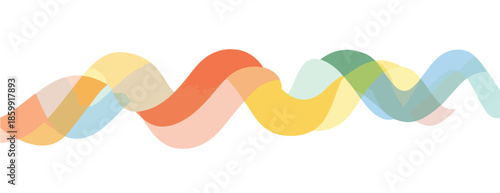 Onda abstrata colorida e fluida com transparência, ideal para fundo moderno e design gráfico.