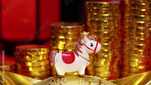 Year of the Horse Chinese New Year video footage