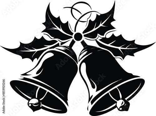 Silhouette Of Sleigh Bells