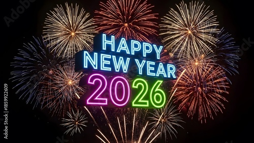 Happy new year 2026 celebration
