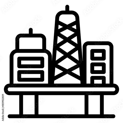 Oil rig icon
