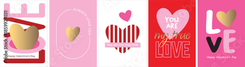 Happy Valentines Day typography with handwritten calligraphy text, isolated on pink background. Romantic Template design for celebrating valentine's Day on 14 February. Vector Illustration