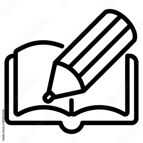 Book and Pencil icon