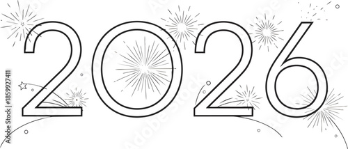 People celebrate happy new year with fireworks at night