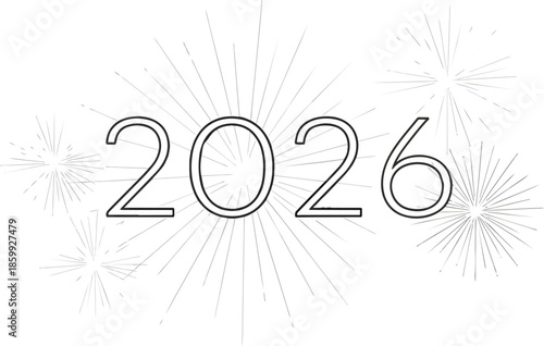 Happy new year celebration with fireworks display hasil akhir 89