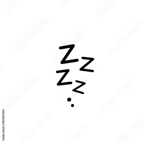 ZZZ sleeping doodle icon