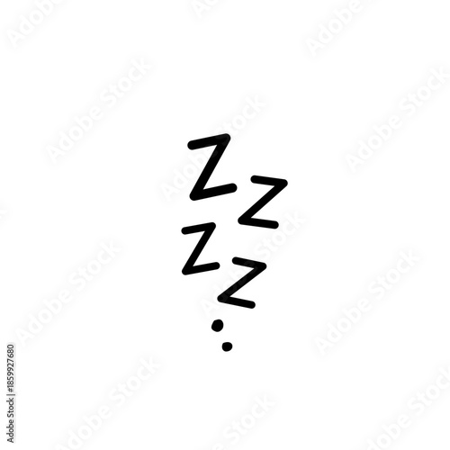 ZZZ sleeping doodle icon