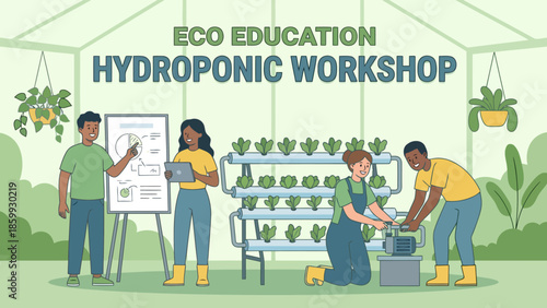 Hydroponic Workshop Eco Education Demonstration Outdoor.