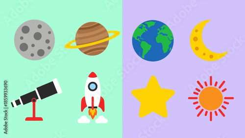 Cosmic Wonders A Celestial Collection of Space Exploration and Astronomical Icons