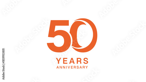 Celebrating Fifty Years A Milestone Anniversary Emblem of Achievement and Longevity