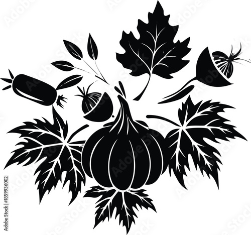 Silhouette Of Autumn Abundance