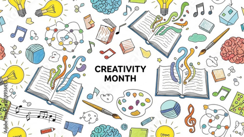 Celebrating Creativity Month with Artistic Expressions and Imagination