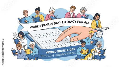 People from diverse backgrounds gathered to celebrate World Braille Day with literacy for all
