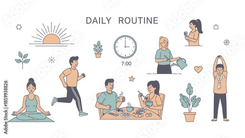 Daily Routine Activities for a Healthy Lifestyle.