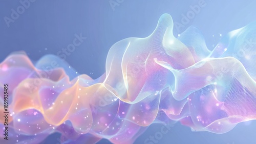 Abstract blue and white technology background with digital data connections, futuristic network design, glowing points, and high-tech computing system for creative banners, posters, website templates,