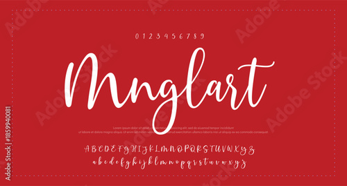 Script signature alphabet, elegant flowing letters, stylish cursive font for graceful branding, romantic headline, handwritten typography, timeless typographic design. Vector typeset