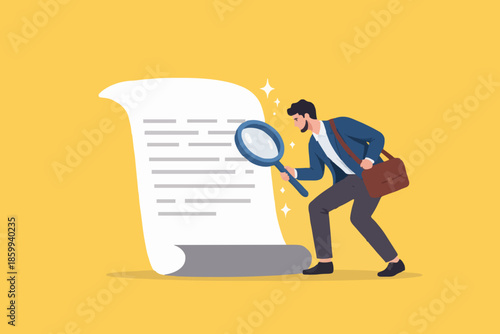 Man with Magnifying Glass