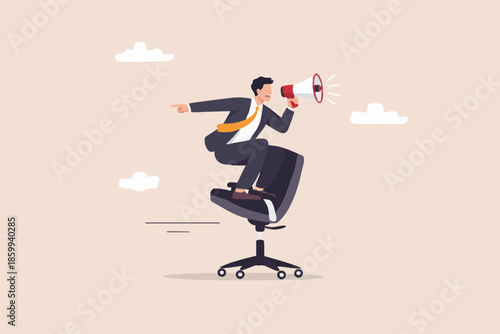 Business Man With Megaphone