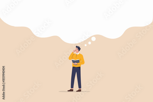 Thinking Man With Idea