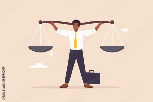 Man with Scales of Justice