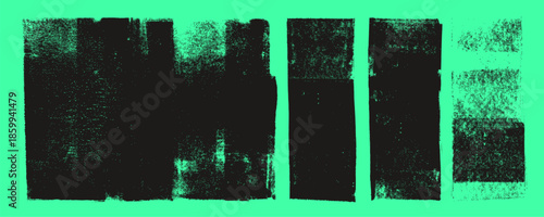 Tableau sur toile Grunge ink roller texture collection