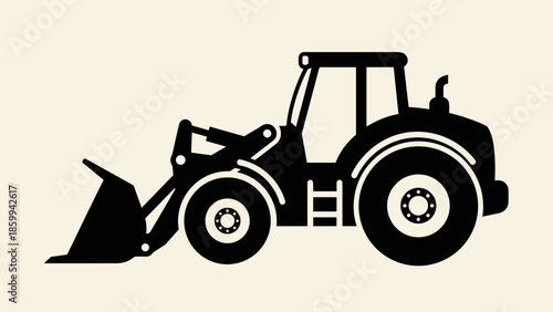 Front loader tractor vehicle heavy machinery.