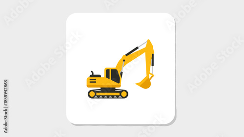 Yellow Excavator Machine Heavy Equipment 11.