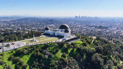 Foto Griffith Observatory Overlooking Los Angeles Skyline California
