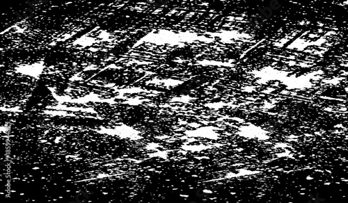 Minimalist Abstract Black and White Grunge Texture Vector Design with Dust, Scratches, Grainy Noise and Raw Distressed Visual Effects.