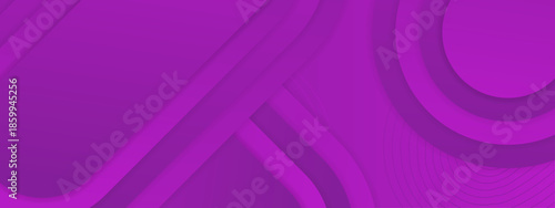 Purple abstract image displays layered shapes including circles and straight lines