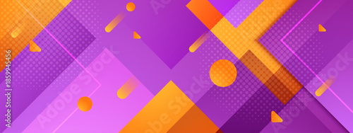 Abstract purple orange shapes and dots for vibrant designs. Ideal for modern art prints, website backgrounds, and graphic design projects