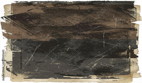 Minimalist Abstract Black and White Grunge Texture Vector Design with Dust, Scratches, Grainy Noise and Raw Distressed Visual Effects.