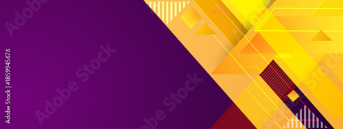 Geometric graphic design features a gradient purple background suitable for digital presentations, web graphics, branding, and marketing materials