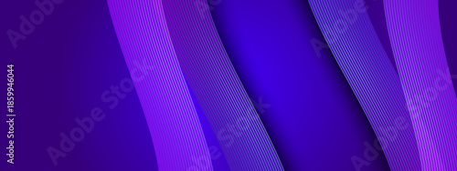 Abstract background with vibrant striped layers on dark purple surface, perfect for modern design projects and contemporary visual compositions