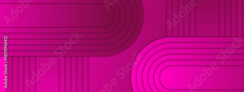 Magenta abstract background with curved layered lines. Perfect for energetic designs, banners, posters, and digital projects needing a pop of color