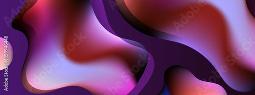 Abstract design with fluid shapes in red purple perfect for modern branding, web backgrounds, and vibrant digital presentations