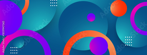 Abstract geometric design with circles and dotted patterns, perfect for website backgrounds, branding projects, or modern graphic designs. Bold and eyecatching visuals