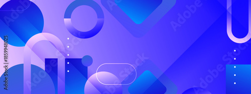 Blue gradient geometric abstract design perfect for digital backgrounds, web banners, or modern branding projects. Versatile and visually appealing concept