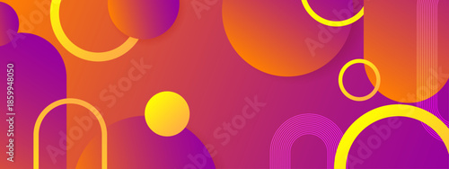 Abstract design with circles, lines, and gradient background is versatile for digital projects, presentations, web designs, and desktop wallpaper