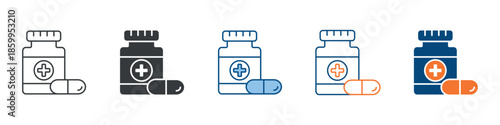 Medicine Icon Set Multiple Style Collection 