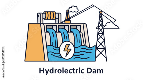 Hydroelectric Dam Power Generation Facility.