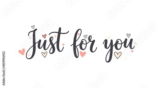 Sweetheart message with hearts on white background