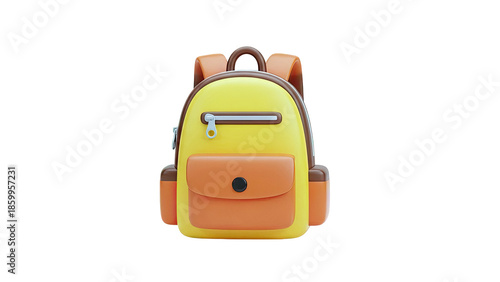 Yellow and Orange Backpack