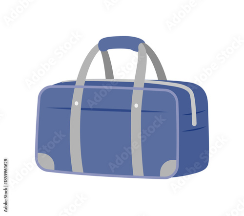 通学バッグのシンプルなフラットイラスト